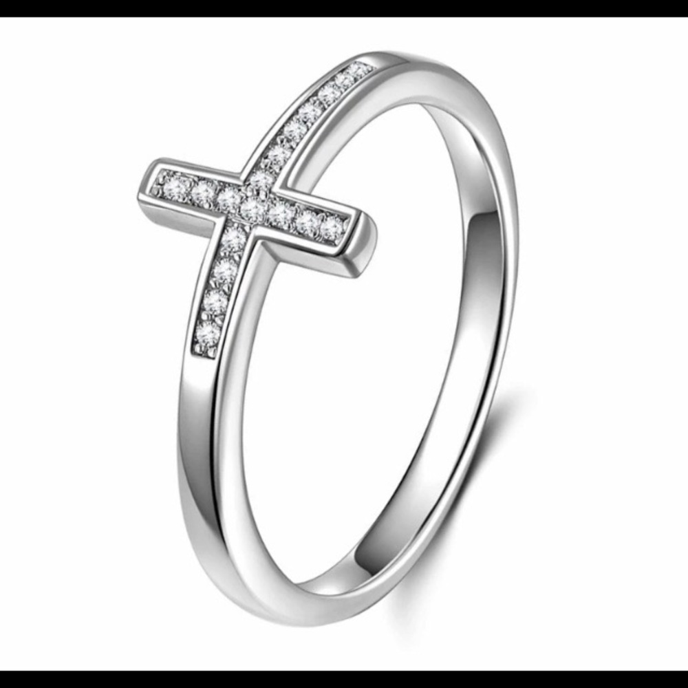 Simple Faith Cross Ring - Picture 3 of 6